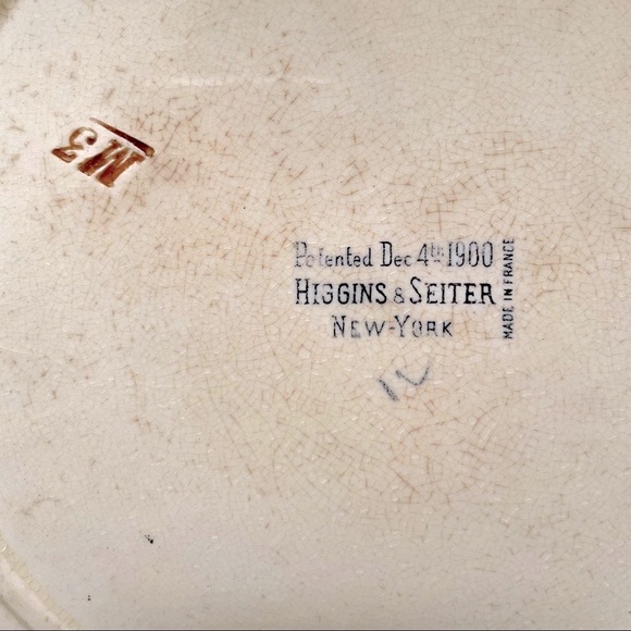 RARE 1900 Higgins & Seiter Rabbit Plate Choisy le Roi Antique Majolica Plate - Picture 11 of 13